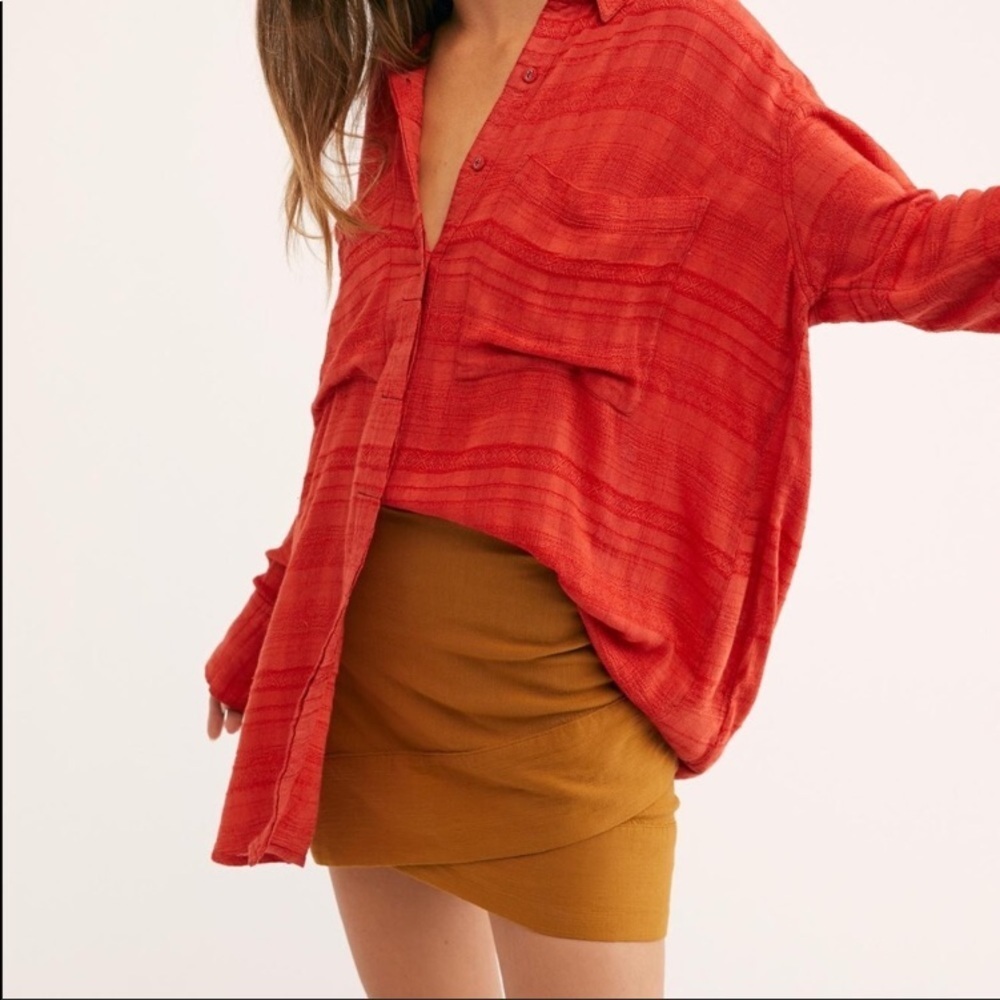 SALE NWOT Free People That’s a Wrap mini skirt sz 8, 12